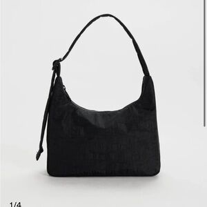 BAGGU mini Black Nylon Shoulder Bag
